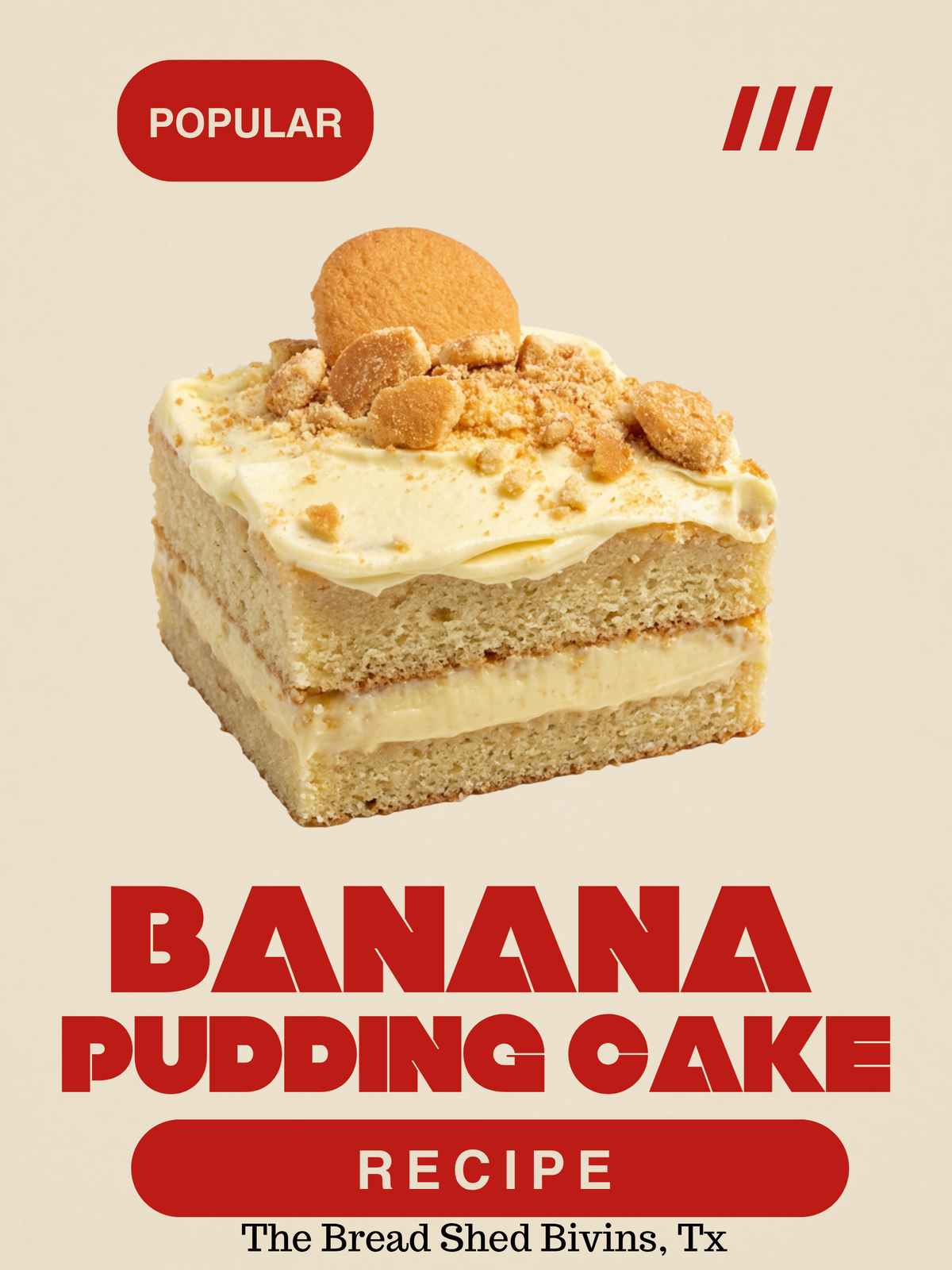 Banana Pudding Cake