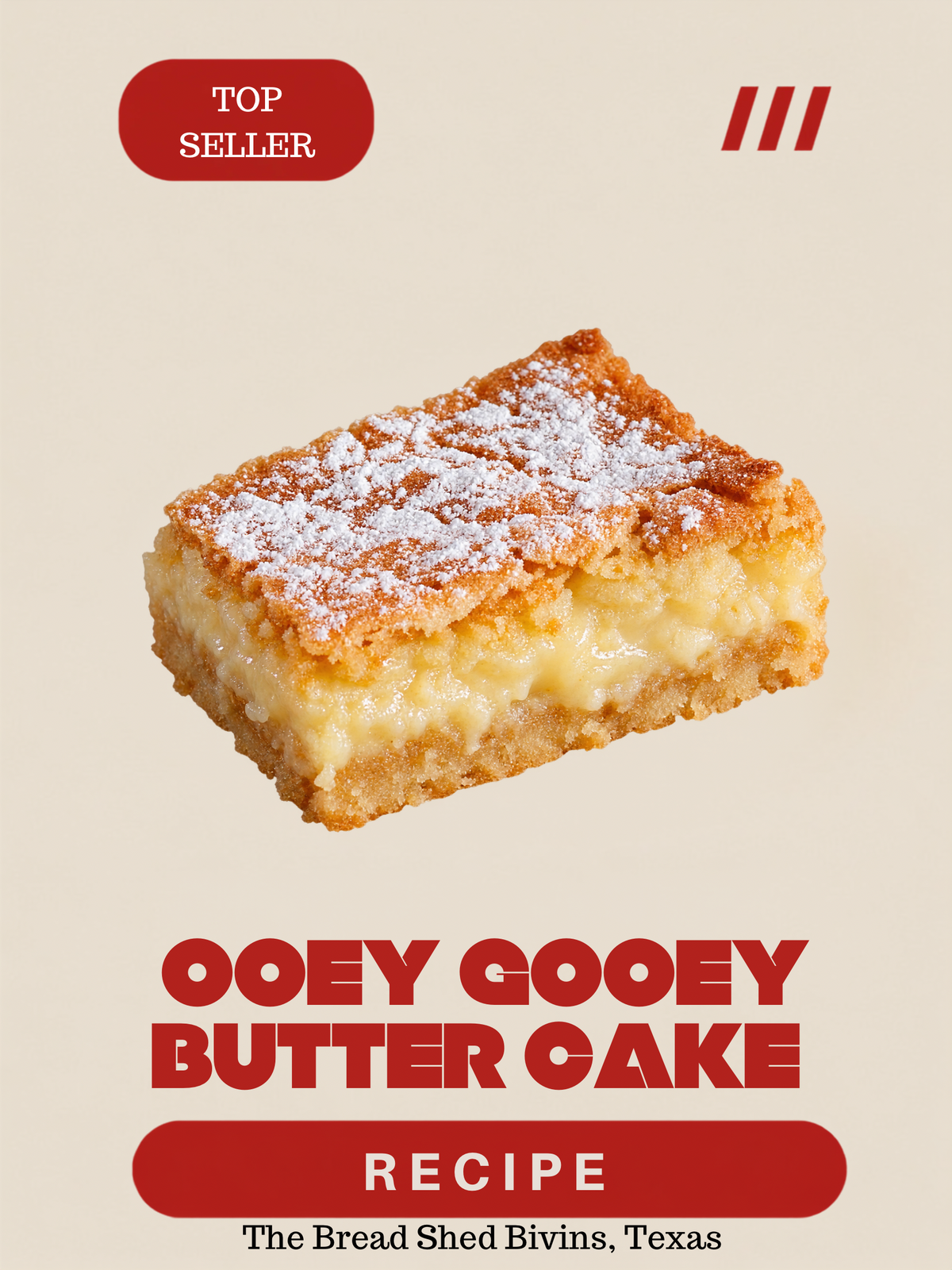Ooey Gooey Butter Cake Recipe